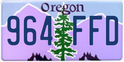 OR license plate 964FFD