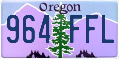 OR license plate 964FFL