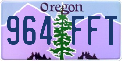 OR license plate 964FFT
