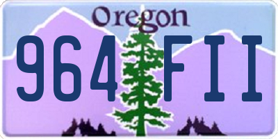 OR license plate 964FII