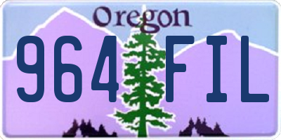 OR license plate 964FIL