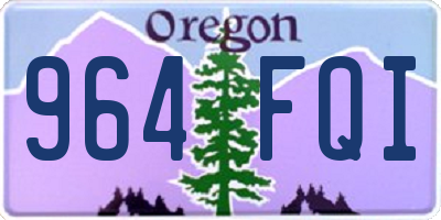 OR license plate 964FQI