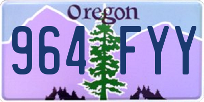 OR license plate 964FYY