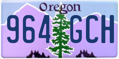 OR license plate 964GCH