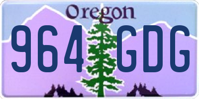 OR license plate 964GDG