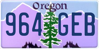 OR license plate 964GEB