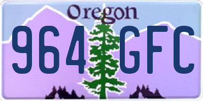 OR license plate 964GFC