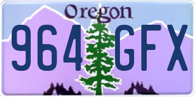 OR license plate 964GFX