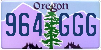 OR license plate 964GGG