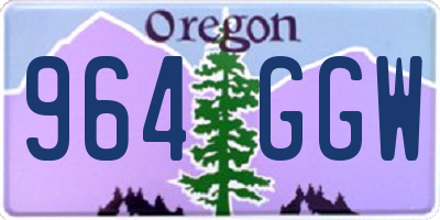 OR license plate 964GGW