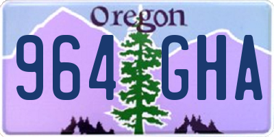 OR license plate 964GHA