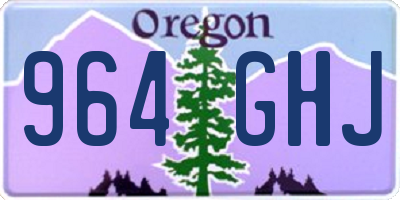OR license plate 964GHJ