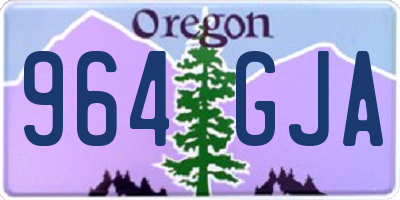 OR license plate 964GJA