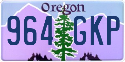 OR license plate 964GKP
