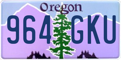 OR license plate 964GKU