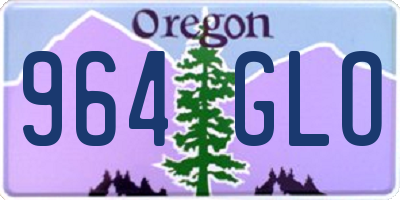 OR license plate 964GLO
