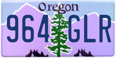 OR license plate 964GLR
