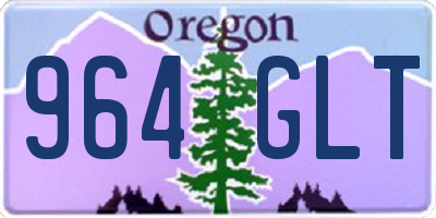 OR license plate 964GLT