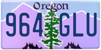 OR license plate 964GLU
