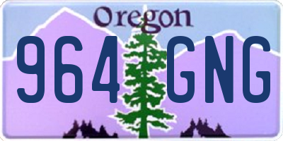 OR license plate 964GNG