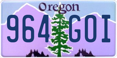 OR license plate 964GOI