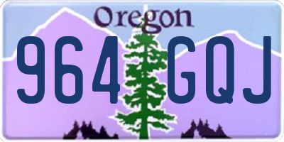 OR license plate 964GQJ