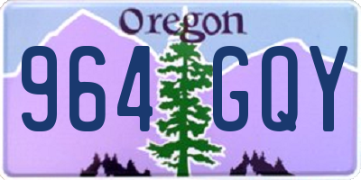 OR license plate 964GQY