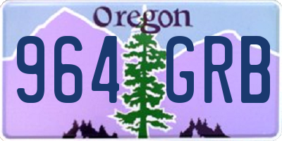 OR license plate 964GRB