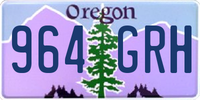 OR license plate 964GRH
