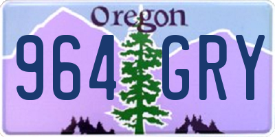 OR license plate 964GRY
