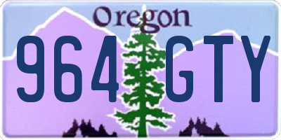 OR license plate 964GTY