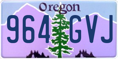 OR license plate 964GVJ