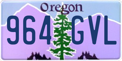 OR license plate 964GVL