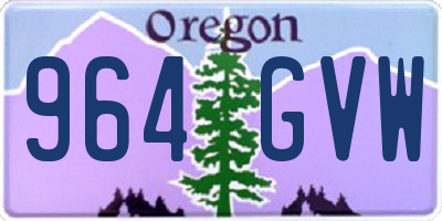 OR license plate 964GVW