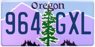 OR license plate 964GXL