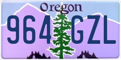 OR license plate 964GZL