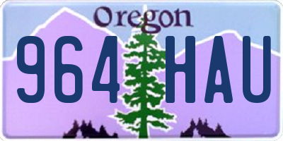 OR license plate 964HAU