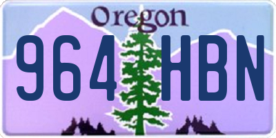 OR license plate 964HBN