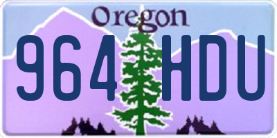 OR license plate 964HDU