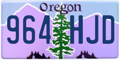 OR license plate 964HJD