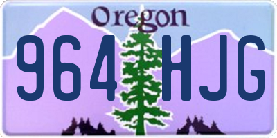 OR license plate 964HJG
