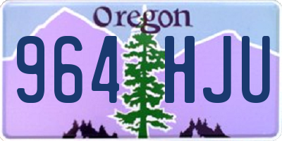 OR license plate 964HJU