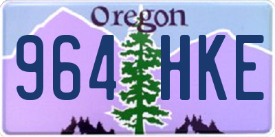OR license plate 964HKE
