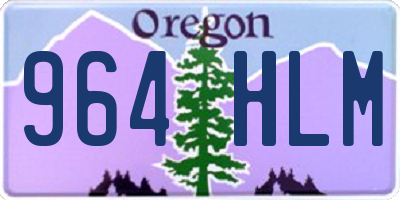 OR license plate 964HLM