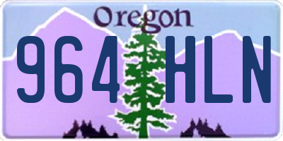 OR license plate 964HLN