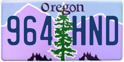 OR license plate 964HND