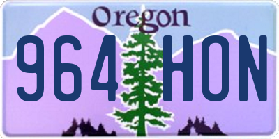 OR license plate 964HON