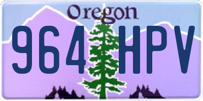 OR license plate 964HPV