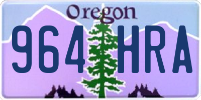 OR license plate 964HRA