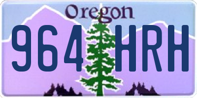 OR license plate 964HRH